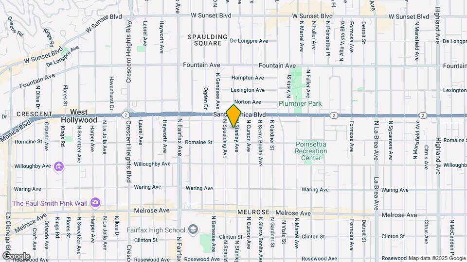 1027 N Stanley Ave Map and Location Details