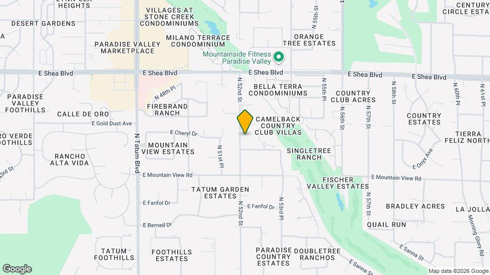 9917 N 52nd St Map and Location Details