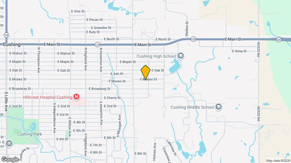 1439 E Moses St Map and Location Details