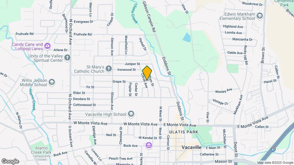 271 Citrus Ave Map and Location Details