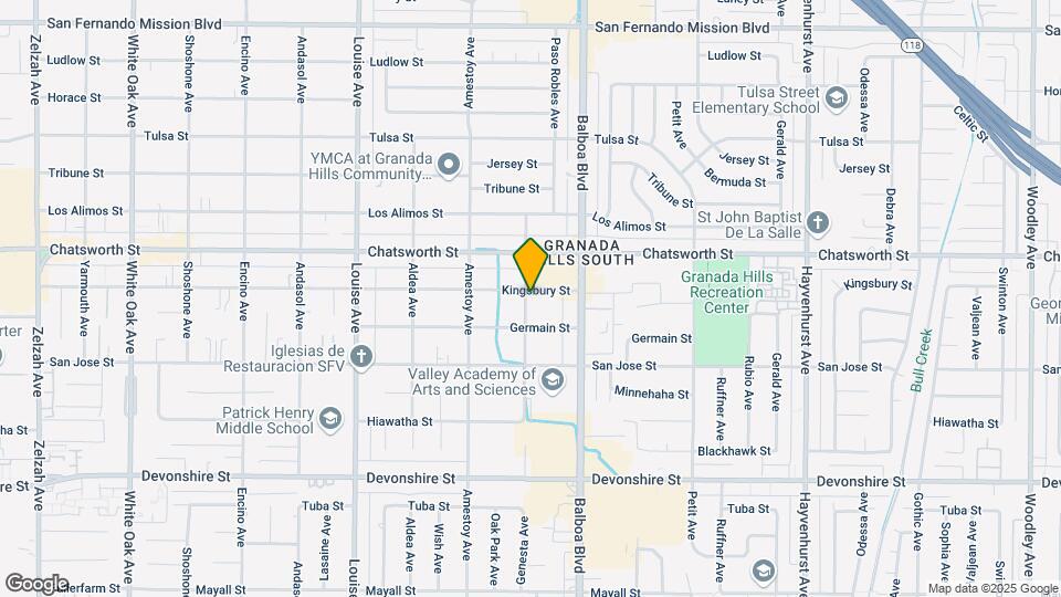 17058 Kingsbury St Map and Location Details