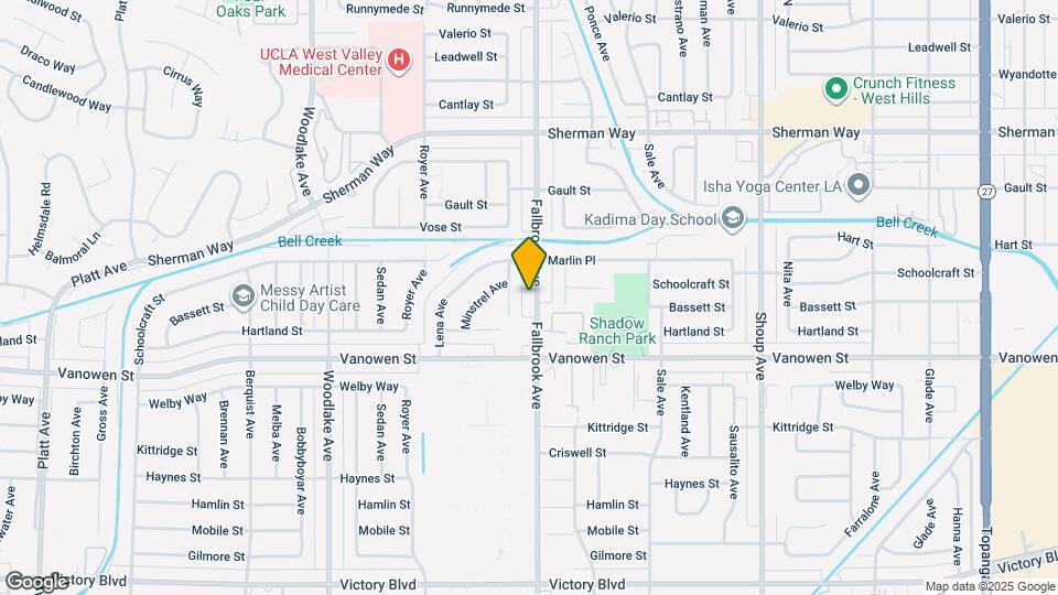 6901 Fallbrook Ave Map and Location Details