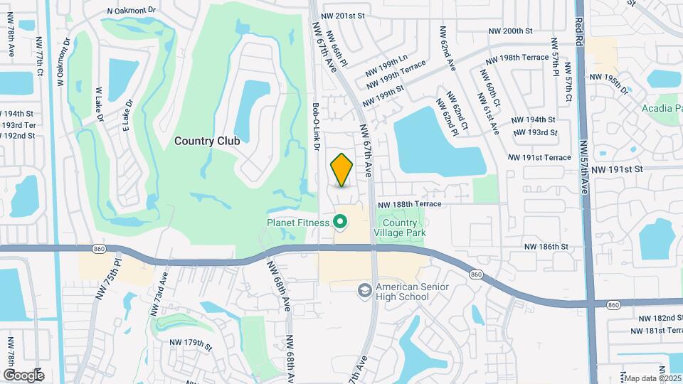6740 NW 189th Ter Map and Location Details