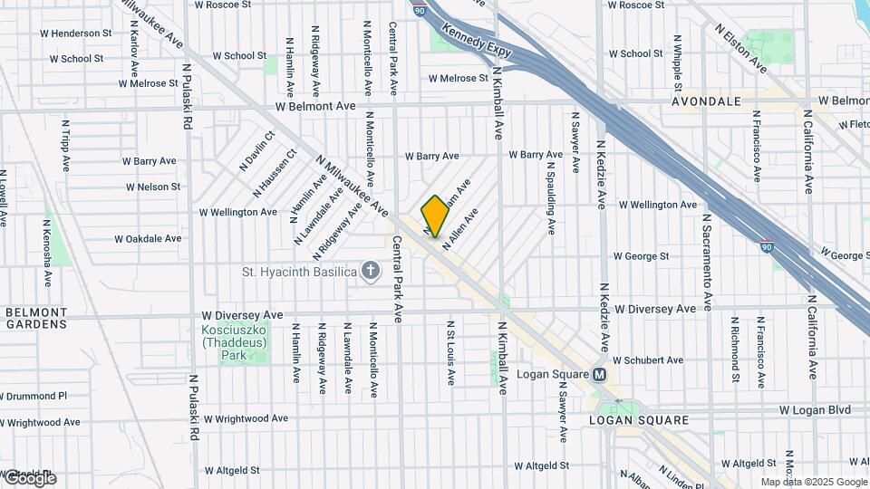 2909 N Milwaukee Ave, Unit 2 Map and Location Details