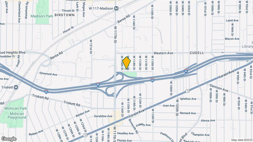 3092 W 115th St-Unit -Up Unit Map and Location Details