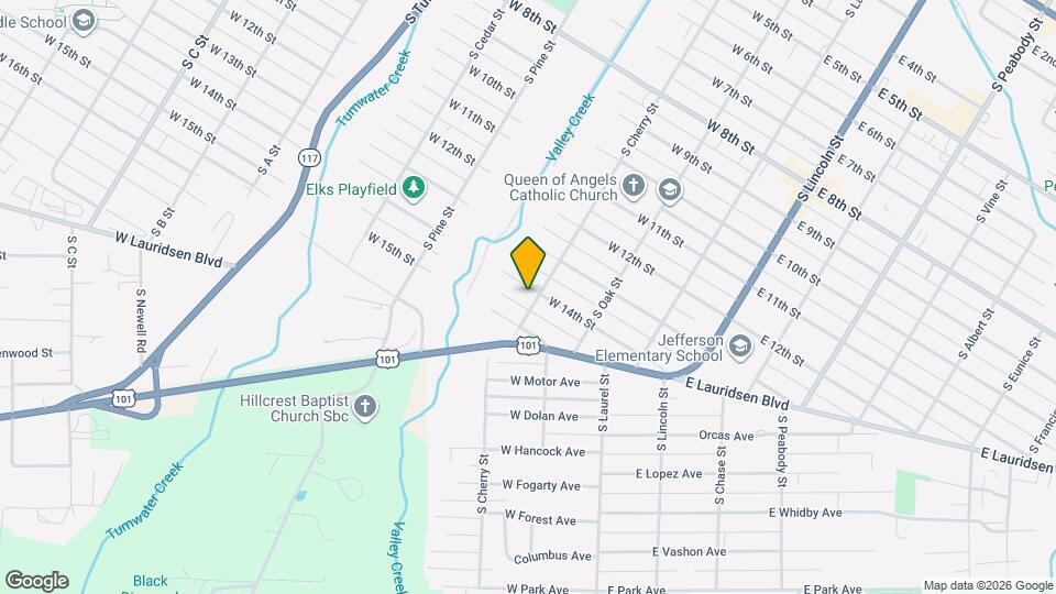 1404 S Cherry St Map and Location Details