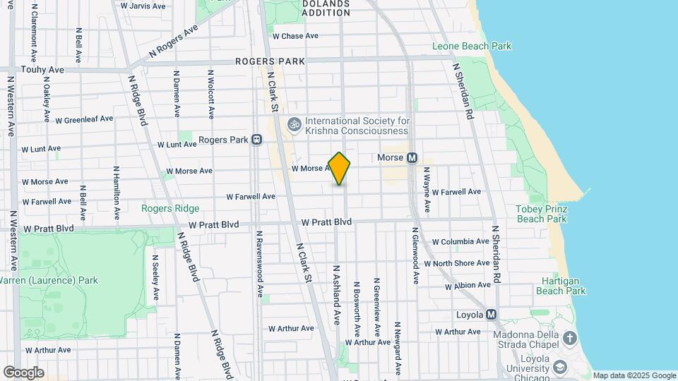 1604 W Farwell Ave, Unit 1A Map and Location Details