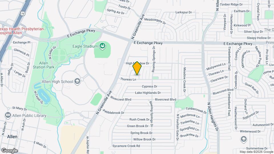 709 Thoreau Ln Map and Location Details