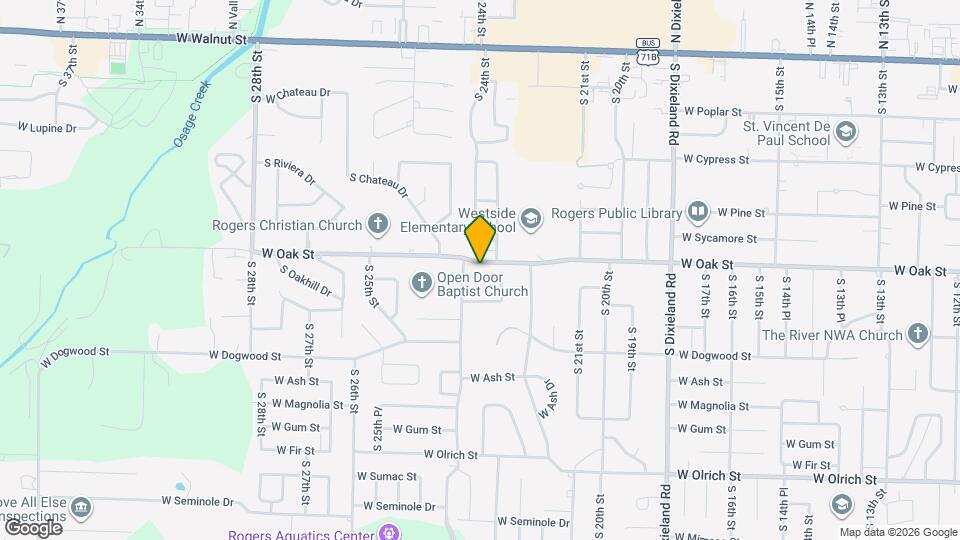 2311 W Willow St Map and Location Details