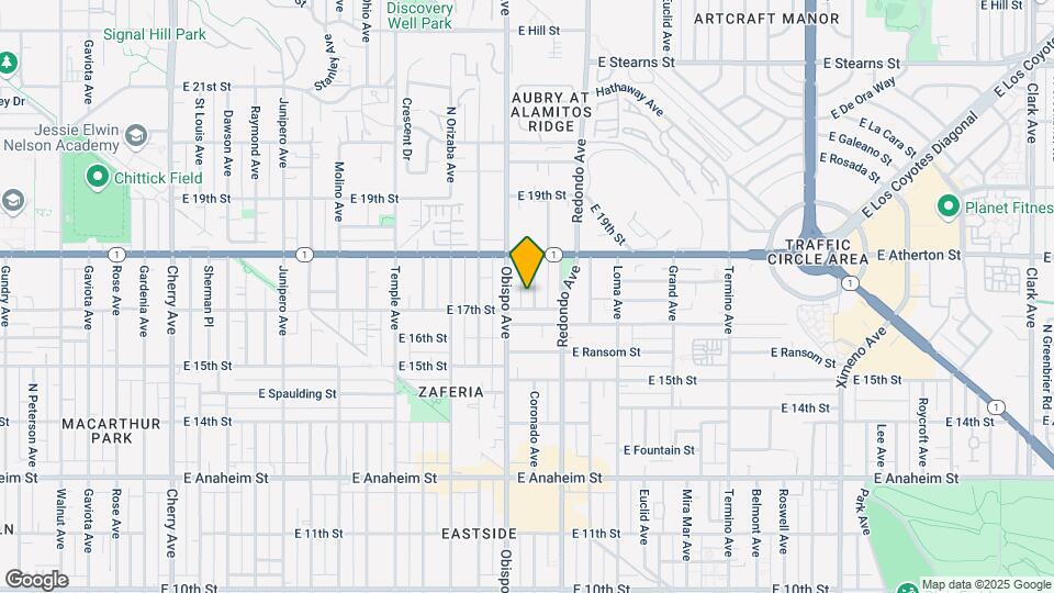 1721 Coronado Ave Map and Location Details
