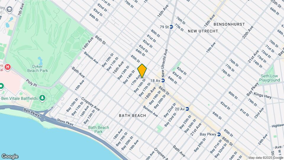 8620 Bay 16th St Map and Location Details