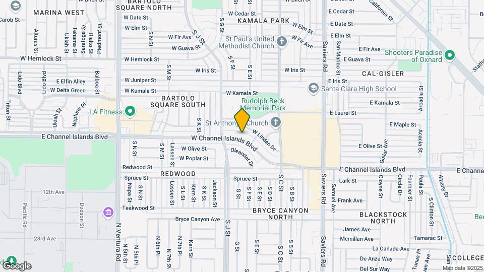 641 W Channel Islands Blvd Map and Location Details