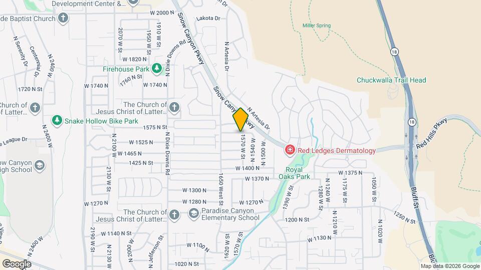 1573 W 1550 N Map and Location Details