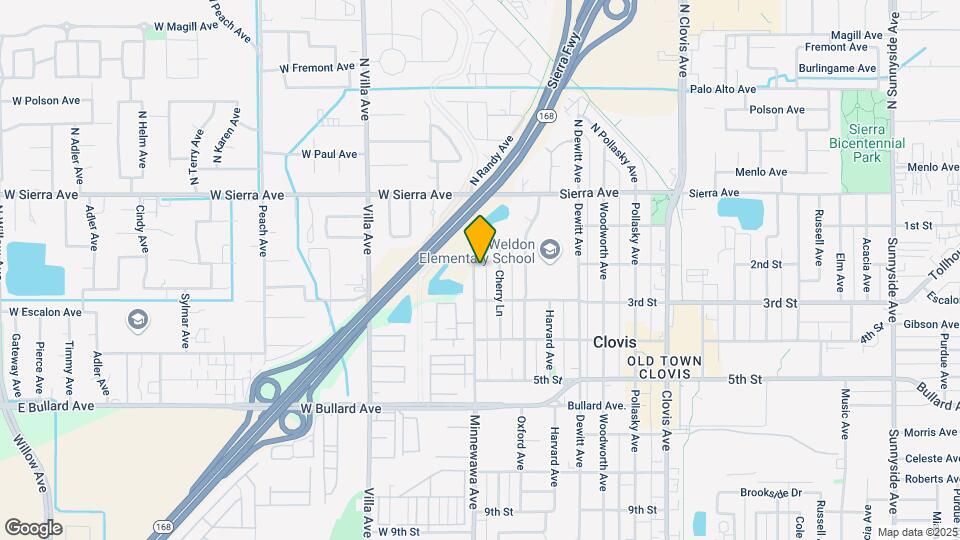 245 Minnewawa Ave Map and Location Details