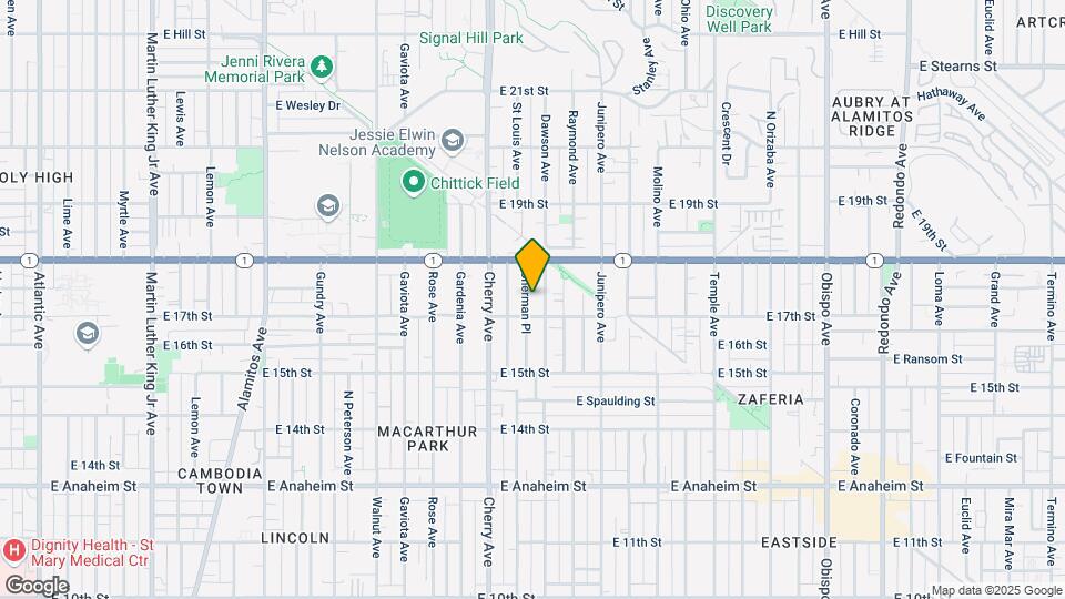 1708 Sherman Pl Map and Location Details