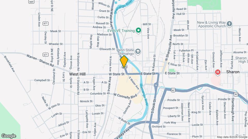 25 N Water Ave Map and Location Details