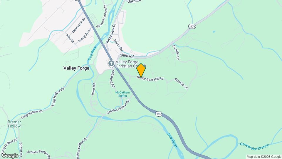 134 Nanny Goat Hill Rd Mapa y Detalles de la Ubicación