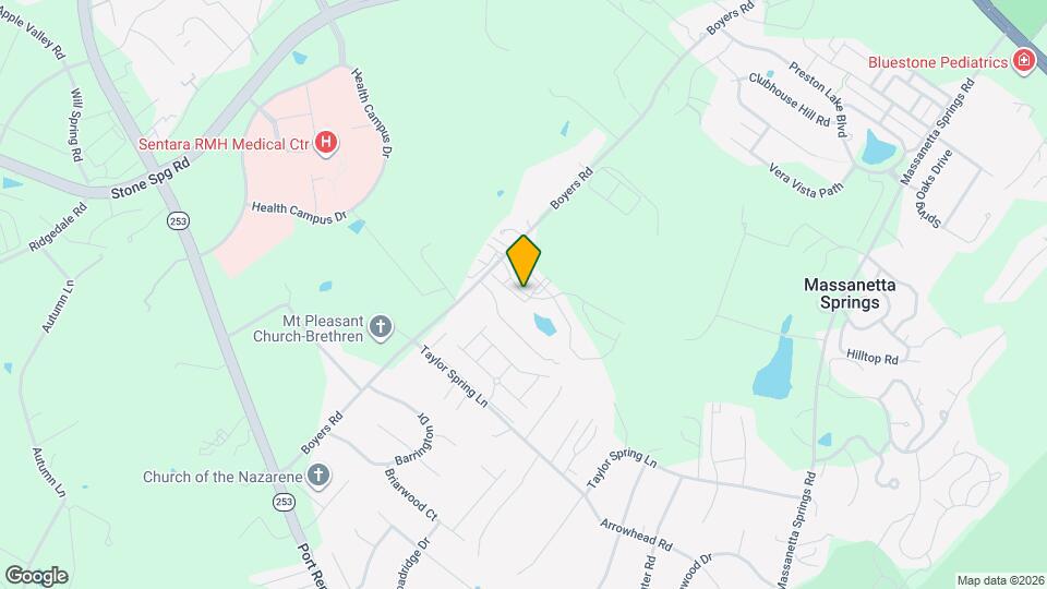 2927 Congers Creek Rd Map and Location Details