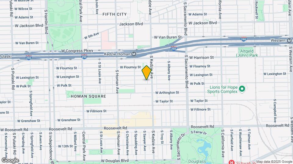 3218 W Polk St Map and Location Details