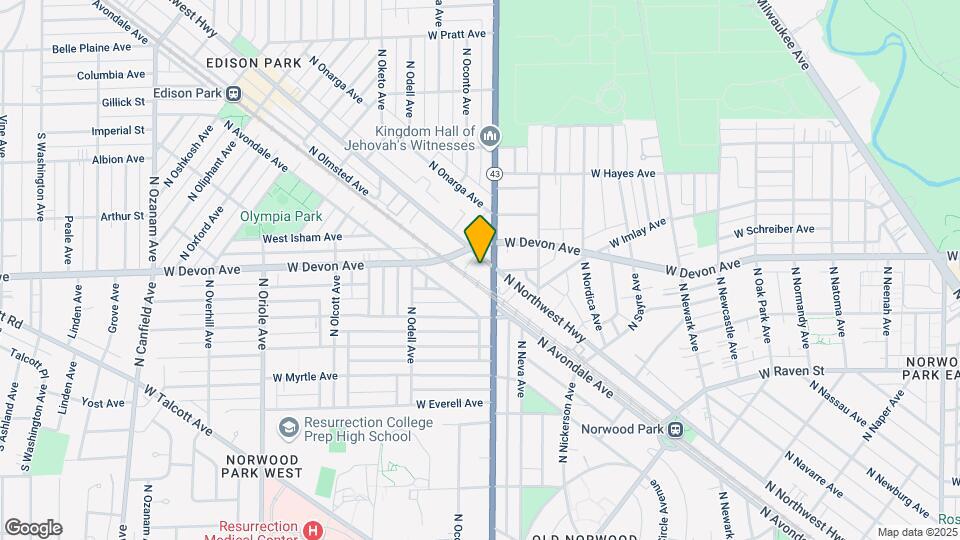 6400 N Northwest Hwy Map and Location Details