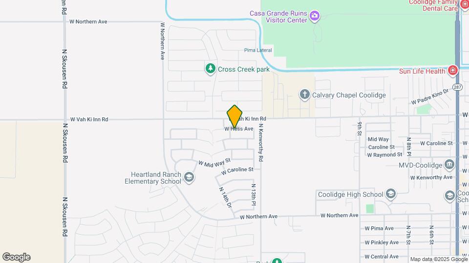 1361 W Hess Ave Map and Location Details