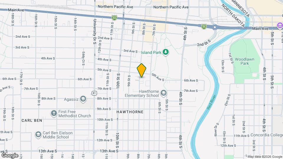 516 8th St S Map and Location Details