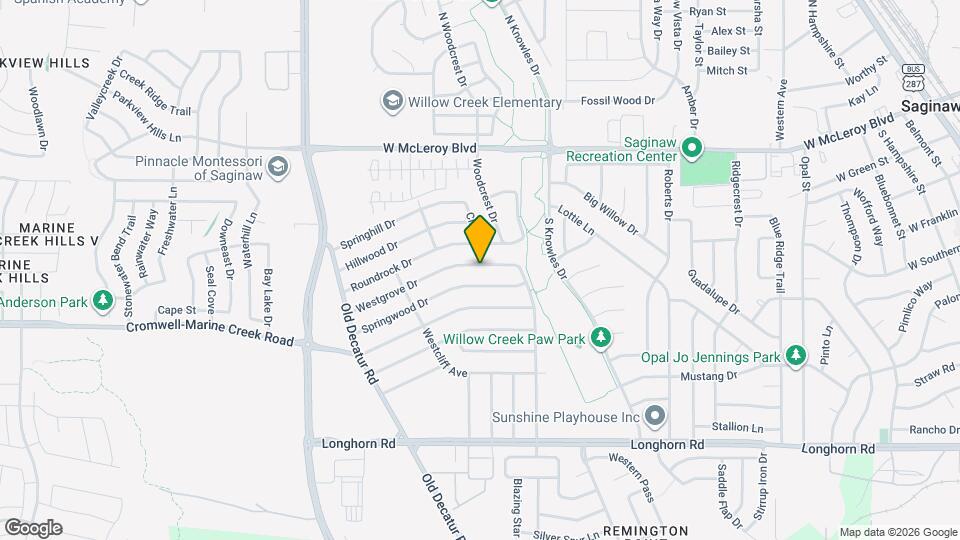 1033 Westgrove Dr Map and Location Details