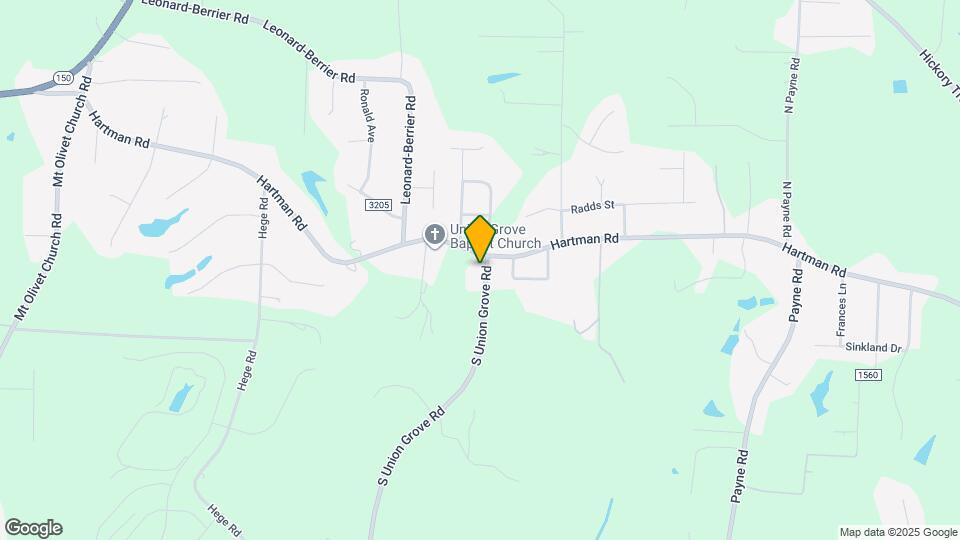 2123 S Union Grove Rd Map and Location Details