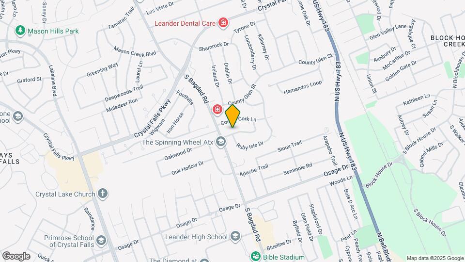 707 Newcastle Ln Map and Location Details