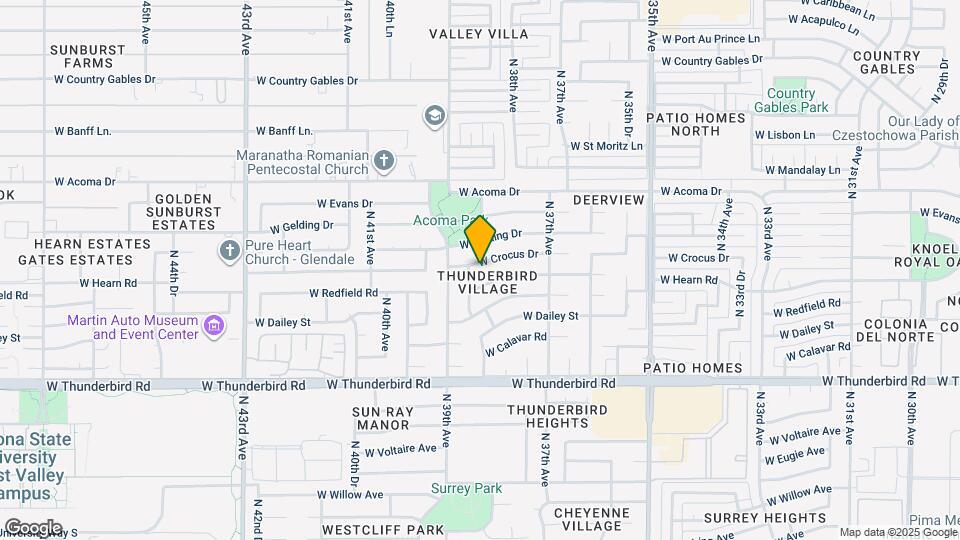 3809 W Crocus Dr Map and Location Details