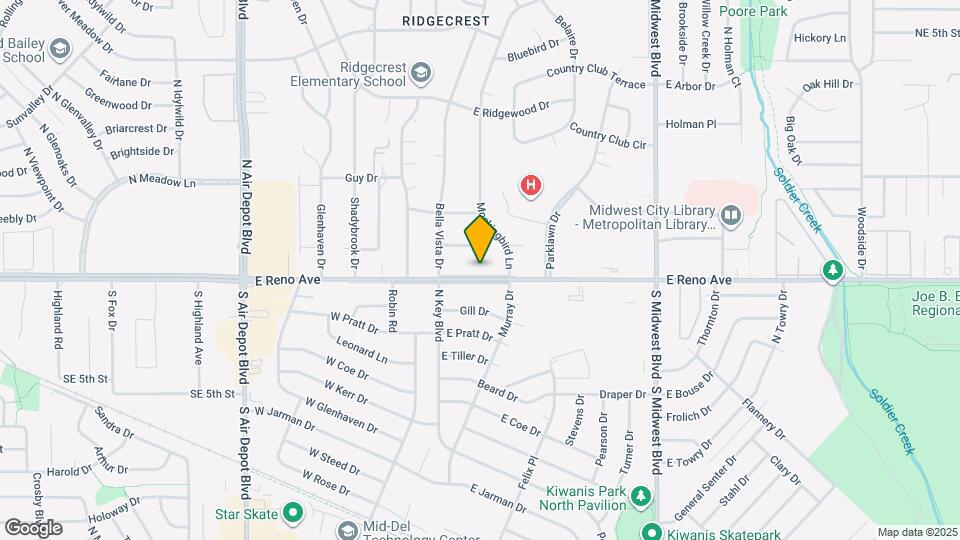 121 E Morningside Dr Map and Location Details