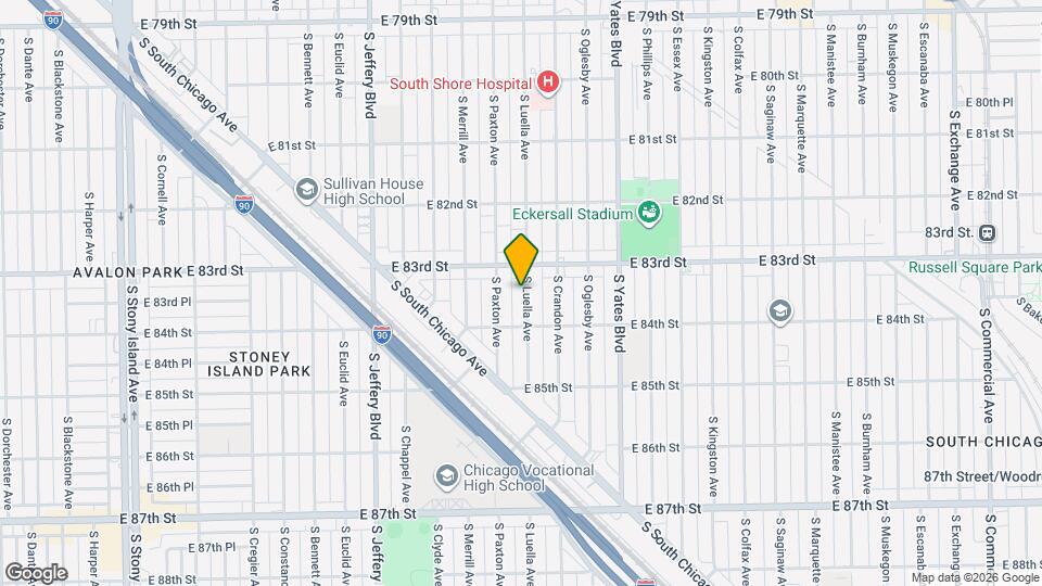 8326 S Luella Ave Mapa y Detalles de la Ubicación