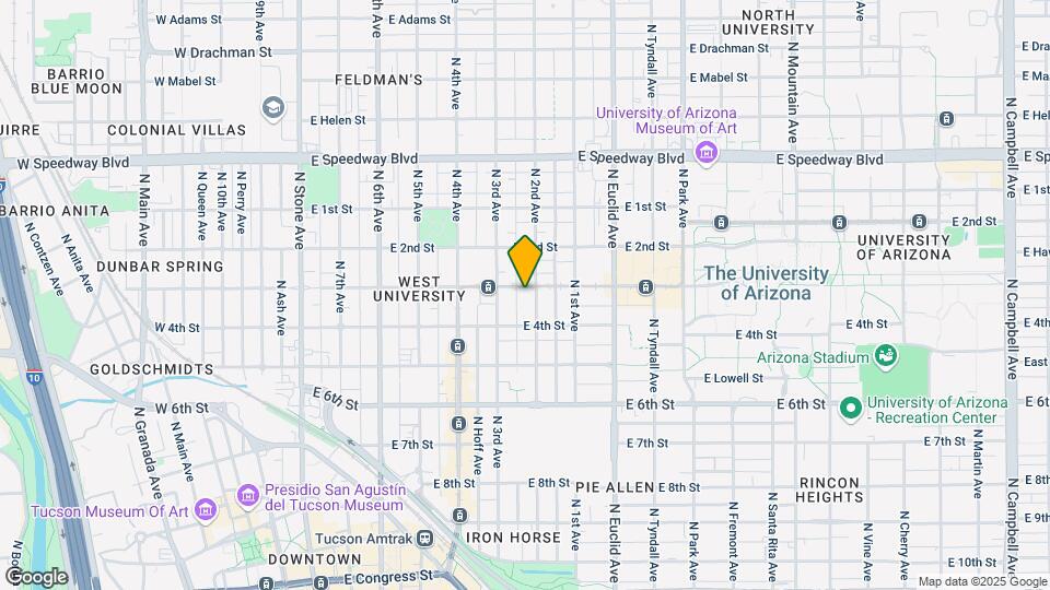 536 E University Blvd Map and Location Details