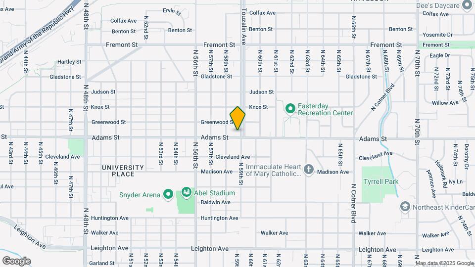 5840 Adams St-Unit -#1 Map and Location Details