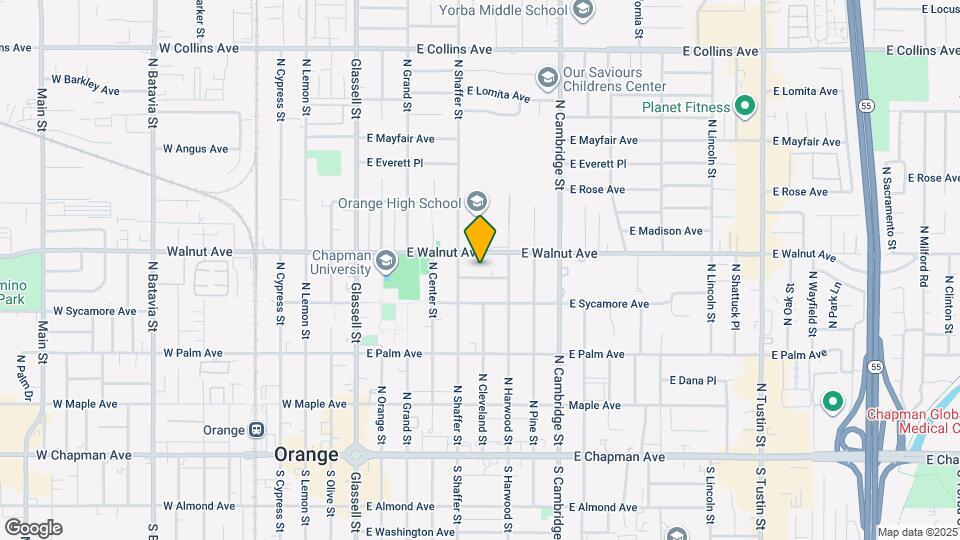 545 E Jefferson Ave Map and Location Details