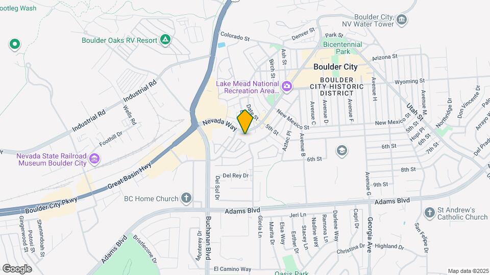 833 Nevada Way Map and Location Details