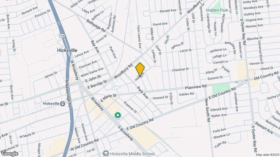 44 Harding Ave Map and Location Details