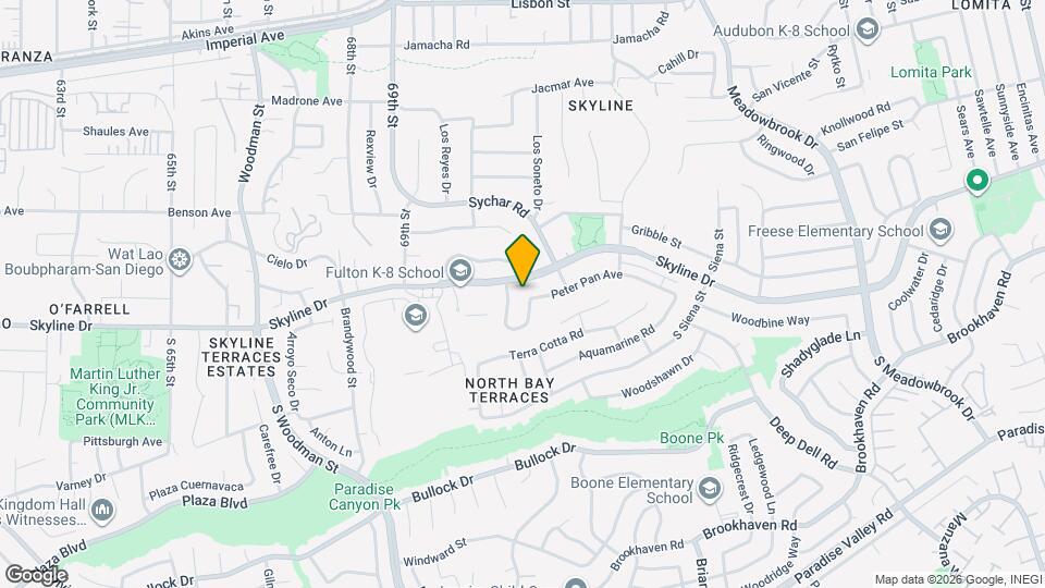 7154 Peter Pan Ave Mapa y Detalles de la Ubicación