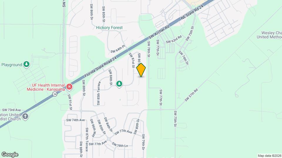 6831 SW 80th Dr Map and Location Details