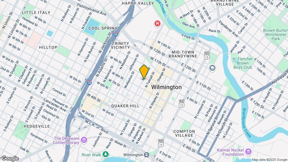 818 N West St Mapa y Detalles de la Ubicación