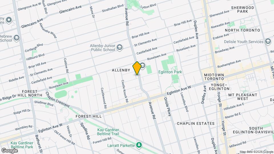 1084 Avenue Rd Map and Location Details