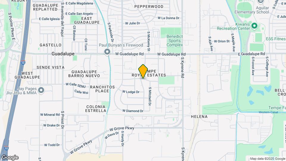 6601 S McKemy St Map and Location Details