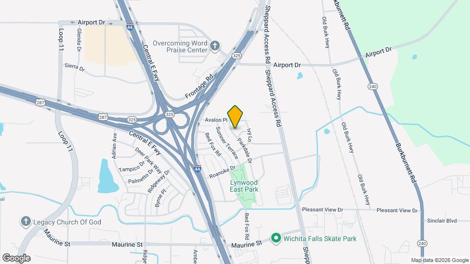 1623 Parkdale Dr Map and Location Details