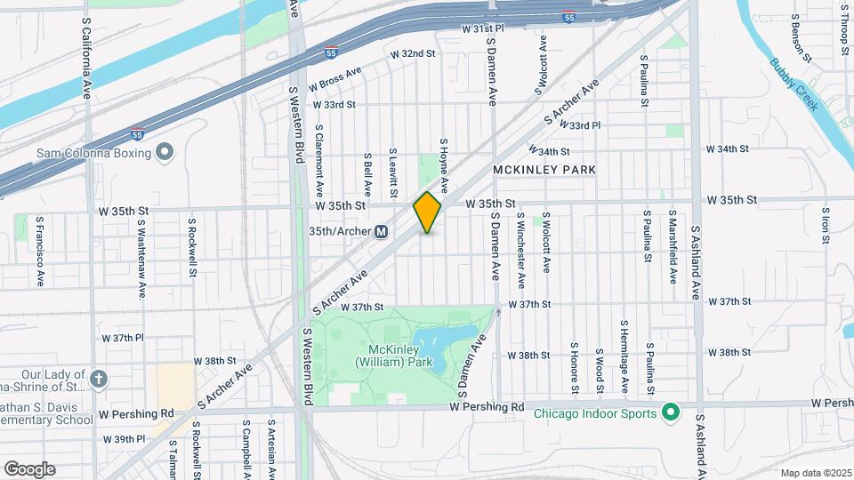 3543 S Hamilton Ave Mapa y Detalles de la Ubicación