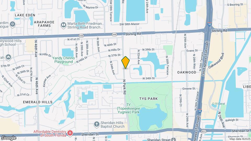 3501 N Park Rd Map and Location Details