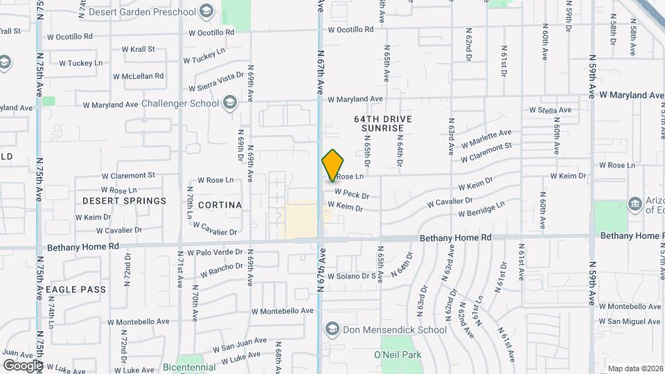 6622 W Peck Dr Mapa y Detalles de la Ubicación