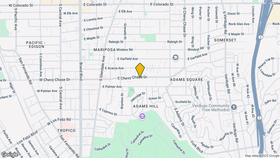 714-716 E Chevy Chase Dr Mapa y Detalles de la Ubicación