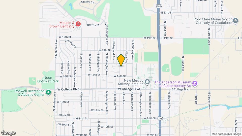 1615 N Missouri Ave Map and Location Details