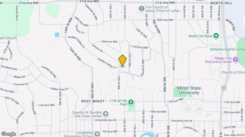 1506 Terrace Dr Map and Location Details