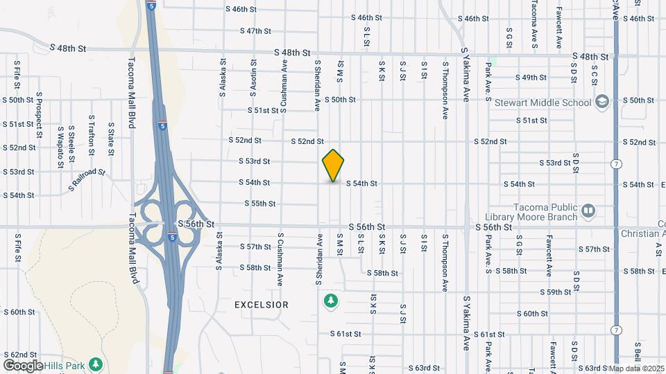 5404 S M St Map and Location Details